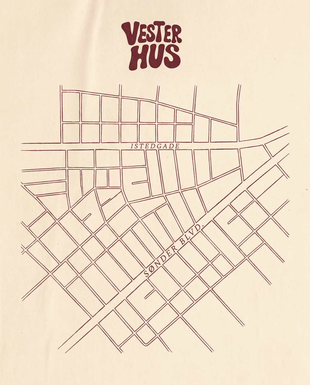 Overview map of Vesterbro venues